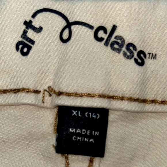Children’s Art Class Cream Denim Shorts Size 14 - Picture 4 of 6
